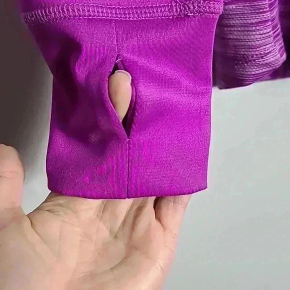 RBX Active Women's Cowl Neck Sweatshirt Thumb Holes Purple Size XLarge - Picture 5 of 12